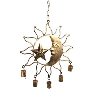 Cruz y Campana de Metal Marrón para Colgar en Interiores y Exteriores - Product Image 5