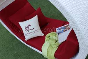 Tumbona/Cama de Día Ovalada con Arco para Jardín, Playa, Resort, Piscina - Product Image 6