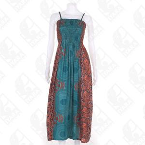 Vestido largo de playa Hippie bohemio con estampado artístico para mujer - Product Image 2