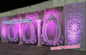 Exclusive Indo Canadian Wedding Stage Back <b>Frames</b> Indian Wedding Stage <b>Backdrop</b> Panels <b>Frames</b> Manufacturer and Exporter - Product Image 4