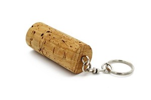 Chiavetta <span class=keywords><strong>USB</strong></span> 2.0 in Legno, Sughero e Metallo a Forma di Tappo di Bottiglia, 4GB-128GB, con Logo Personalizzato e <span class=keywords><strong>Portachiavi</strong></span> - Product Image 4