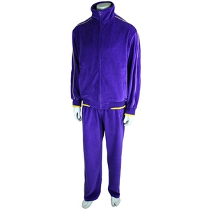 Survêtement pour hommes respirant léger survêtement ensemble élégant tenue de sport deux pièces vêtements de sport vêtements de plein air - Product Image 1