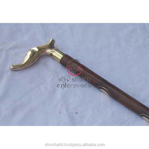 ไม้เท้าสำหรับผู้ชาย,ก้านเดินออกแบบได้เองทำจากไม้สไตล์วินเทจ - Product Image 1