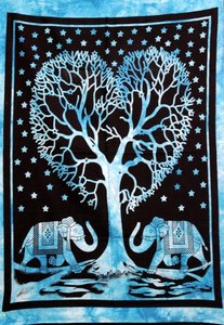 Tapiz de Mandala de elefante para colgar en la pared, Vintage colcha de algodón, mantel decorativo, tamaño 60X90, colchas bohemias - Product Image 5