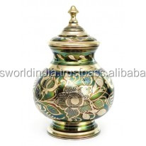 Urne funéraire américaine pour adultes ODYSSEY, articles funéraires Brassworld India, fabriquée en métal et laiton durables, modèle FU-189 - Product Image 4