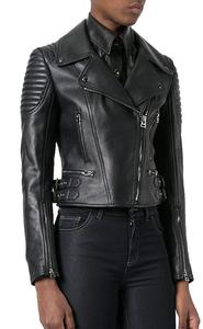 Veste en cuir véritable pour femmes noir, veste en cuir véritable pour dames/veste courte 2019 - Product Image 3