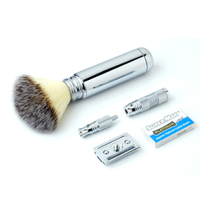 Meilleure qualité blaireau rasoir jetable hommes sexe rasage rasoir kit de support de rasage à bas prix - Product Image 1