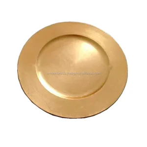 Design decorativo da tavolo personalizzato e con piastra di ricarica a forma di decorazione da cucina in metallo piastra di ricarica fatta a mano
