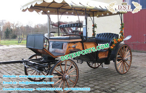 Carruaje tirado por caballos de Surrey Fabricante de carruajes tirados por caballos reales a la venta Boda India Buggy tirado por caballos Fabricantes UK - Product Image 3