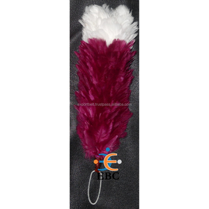 OEM Scarlet Red Feather Plume Hackles pour casquettes, chapeaux et bérets dans des couleurs et des tailles personnalisées Glengarry Cap Plume Plume Hackle - Product Image 2