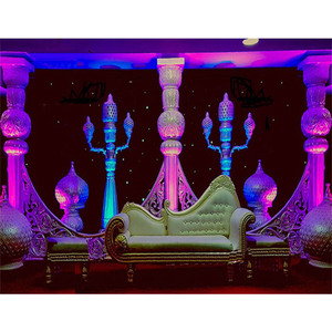 Decoración de Escenario para Bodas Pakistaníes, Escenario de Boda Árabe Aladin, Decoración de Eventos en Suiza - Product Image 1