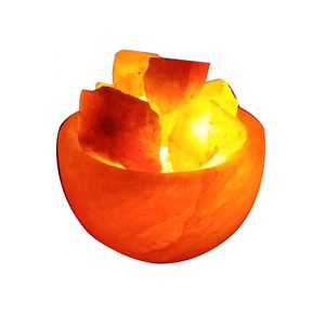 Lampe en sel cristallin de l'Himalaya 100% biologique du Pakistan, sculptée sur le thème de l'ange, Sian Enterprises SE-1327, 2-3 kg - Product Image 6