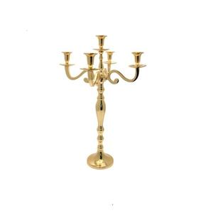 Bougeoir en métal moderne de luxe pour la décoration intérieure support de chandelier en verre simple pour les mariages et les cadeaux pour les décorations de table - Product Image 1