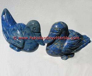 Hecho a mano, piedra preciosa Natural azul, lapislázuli, camello, escultura tallada, formas de animales, figuritas, pájaros, artesanía, Color de piedra preciosa azul - Product Image 5