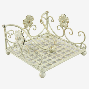 Servilletero de papel de alambre de hierro metálico, servilletero de granja para mesas - Product Image 1