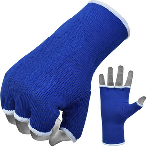 Custom Logo Boxing & MMA Training Gloves <b>Elasticated</b> Padded <b>Bandages</b> with Under Mitts Hand Wraps Inner Gloves for Use Training - Product Image 3
