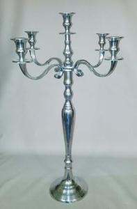 SILVER <b>Candelabra</b> With Glass Votive/<b>CANDELABRA</b> CENTER PIECE DECORATION 100 CMS on SALE - Product Image 3