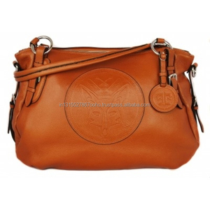 Sac à main en cuir équestre de qualité supérieure, étiqueté par les acheteurs, couleur tan, 17 x 7 x 10,5 pouces - Product Image 1