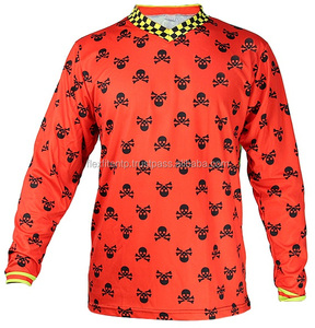 Maillots de cyclisme de descente vierges fabriqués en usine chemise de moto de vélo de montagne à manches longues - Product Image 1