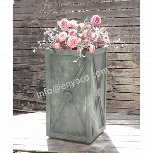 Jardinière en zinc Versaille, grande, pour l'extérieur, pot de fleurs décoratif, accessoires de <span class=keywords><strong>jardin</strong></span>, décoration extérieure - Product Image 5