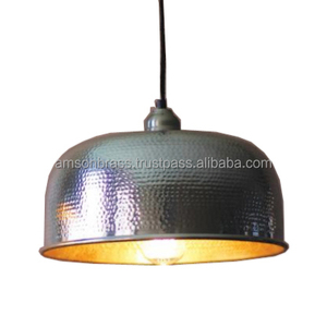 HAMMERED PENDANT LAMP PENDANT <b>LIGHT</b> NICKLE PLATED FINISHES HOME HOTEL INTERIOR DECORATION PENDANT LAMP - Product Image 3