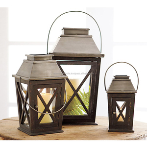 New Latest <b>Outdoor</b> Decorative Iron <b>Candle</b> <b>Lanterns</b> Metal Handle Luxury Unique Handmade Durable for Home Wedding - Product Image 1