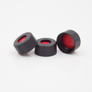Çin tedarikçisi 9mm kromatografi otomatik örnekleyici flakon 9-425 pürüzsüz vidalı polipropilen kapaklar PFTE <span class=keywords><strong>septa</strong></span> ile 6mm merkezi delik - Product Image 4