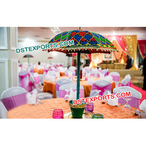 Decoración de boda india, el último paraguas de decoración de boda para mesa DST Exportaciones Tendencia Venta caliente Decoración de matrimonio Reino Unido - Product Image 1