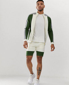 เสื้อฮู้ดสองสีสำหรับผู้ชายเสื้อสเวตเชิ้ตมีซิปสีตัดกัน - Product Image 4