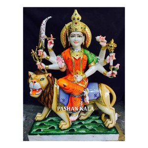 Makrana-estatua de mármol Sherawali Maa - Product Image 1