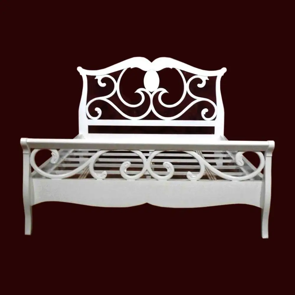 Bedroom Furniture Classic Indonesia - Classic Mahogany Bed White Furniture - Solid Wood Bed Furniture