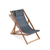 Silla de Patio Plegable de Madera Maciza de Acacia de Estilo Tradicional, Cómoda, de 2 Plazas, para Uso General