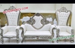 Sorprendido de oro blanco boda sofá de madera tallada sofá Bodas de lujo de la boda conjunto de sofá - Product Image 2