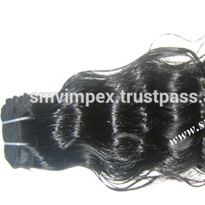 Extensión de pelo crudo de doble trama de máquina 12A Temple Human Hair Waft. Tejido de cabello humano de calidad de la India. - Product Image 2