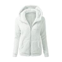 Veste d'hiver en molleton à capuche serré pour femme, courte, vêtement chaud, nouvelle collection
