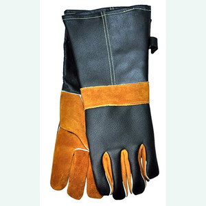 Gants de soudage en cuir de mouton de qualité supérieure fabriqués sur mesure Gants en cuir de vachette pleine fleur souple résistant à l'eau et à la chaleur unisexe - Product Image 2
