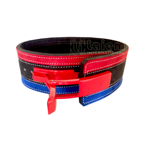 กระเป๋าออกกำลังกายหนังวัวพร้อมหัวเข็มขัดแบบคันโยกสำหรับยกน้ำหนักและออกกำลังกายในยิม - Product Image 2