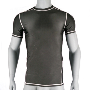 เสื้อแรชการ์ดแบบรัดกล้ามเนื้อแขนยาวสีดำแดง - Product Image 5