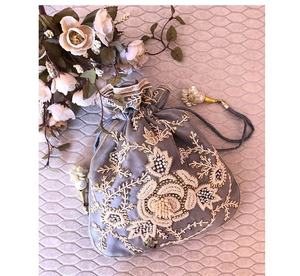 New Design Embroidery Potli Handmade <b>Handbag</b> Hot Sales Fashion Women Women's Bag Dinner Bag at Lowest Price by LUXURY CRAFTS - Product Image 4