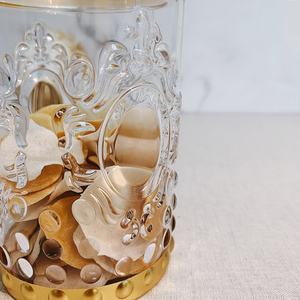 Conteneurs de cuisine en cristal à impression or, rangement des aliments, [h1] - Product Image 4