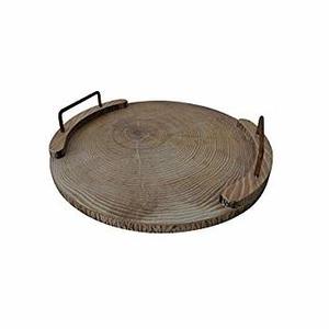 Bandeja de madera para té, bandeja de madera antigua decorativa - Product Image 3