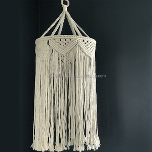Haute qualité 100% coton cordon corde à la main glands macramé lanterne lustre avec différents modèles de fabricants indiens - Product Image 6