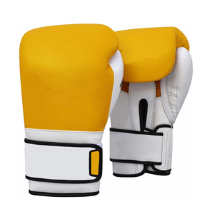 Guante de boxeo de cuero genuino con logotipo personalizado y color Venta caliente Guantes DE LUCHA Guantes de boxeo de cuero para hombres - Product Image 1