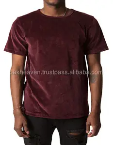 VELOUR SPLIT HEM TEE tall over hip elongated t shirt available fabric rayon polyester cotton bamboo modal