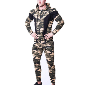 Sublimation de design, survêtements camouflage pour hommes, vêtements de sport de haute qualité, ensemble de survêtements de fitness et de jogging sur mesure pour hommes - Product Image 1