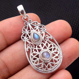 Indian Traditional Handmade Amethyst Topaz Kyanite Citrine Gemstone <strong>Pendant</strong> 925 <strong>Sterling</strong> <strong>Silver</strong> Jewelry <strong>Silver</strong> <strong>Pendant</strong>