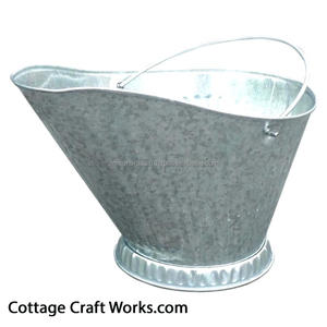Seau à cendres galvanisé à houille noire de bonne qualité pour cheminée Seau à manteau pour cheminée intérieure et extérieure à prix raisonnable - Product Image 6