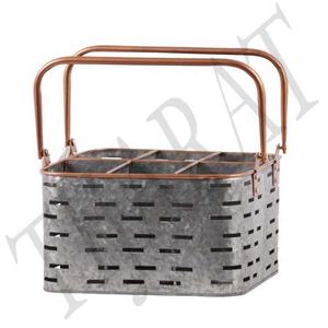 Firecore — planteur et panier galvanisé, panier de jardin en métal, décoration pour la maison et l'extérieur - Product Image 2