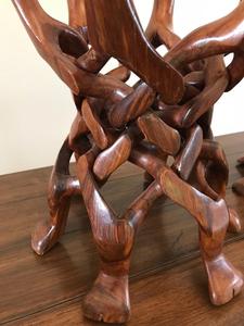 Camel Shape Leg Stand with Bowl, Handmade Decorative Wooden Leg Camel Stand <b>Basket</b> Holder, Handcrafted <b>Wood</b> Camel Head Leg Stand - Product Image 4