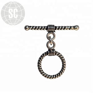 Pulseras de plata esterlina pulsera de plata de ley cierre de palanca de plata esterlina cierre de palanca de la india - Product Image 1